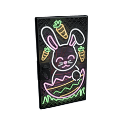 Скин Neon Easter Bunny Door