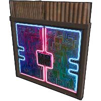 Neon Bismuth Metal Double Door