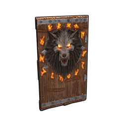 Скин Wolf Warrior Wooden Door