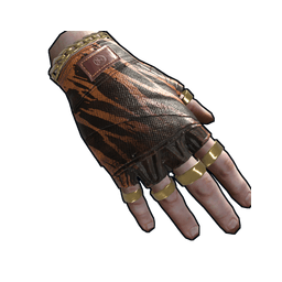 Скин Gold Chains Leather Gloves