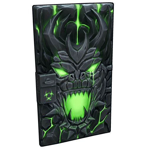Toxic Dragon Metal Door