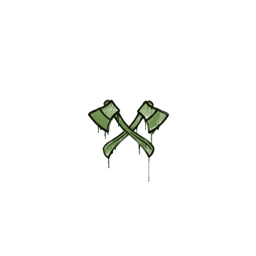 Sealed Graffiti | X-Axes (Battle Green)