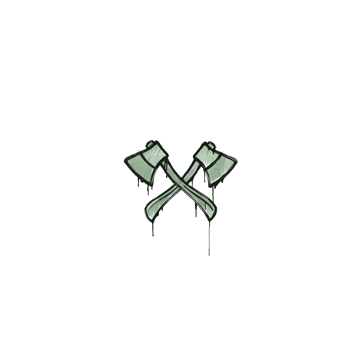 Sealed Graffiti | X-Axes (Cash Green)