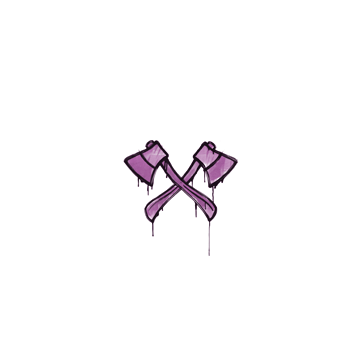 Sealed Graffiti | X-Axes (Bazooka Pink)