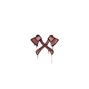 Sealed Graffiti | X-Axes (Blood Red)