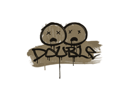 Graffiti | Double (Dust Brown)