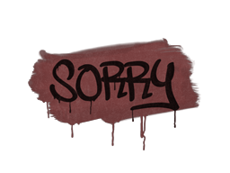 Graffiti | Sorry (Brick Red)
