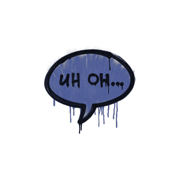 Sealed Graffiti | Uh Oh (SWAT Blue)