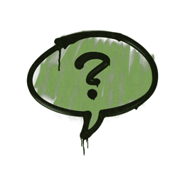 Sealed Graffiti | Question Mark (Battle Green)