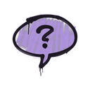 Graffiti | Question Mark (Violent Violet)