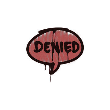 Sealed Graffiti | Denied (Blood Red)