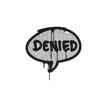 Sealed Graffiti | Denied (Shark White)
