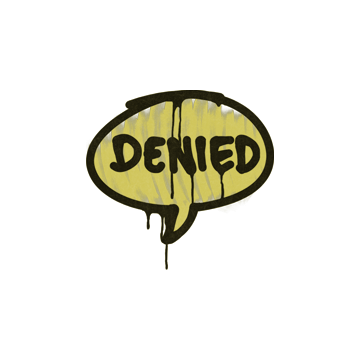 Sealed Graffiti | Denied (Tracer Yellow)