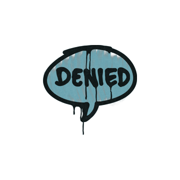 Sealed Graffiti | Denied (Wire Blue)