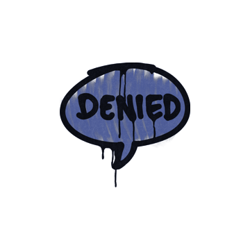Sealed Graffiti | Denied (SWAT Blue)