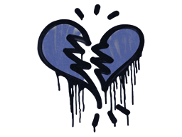Sealed Graffiti | Broken Heart (SWAT Blue)