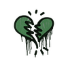 Sealed Graffiti | Broken Heart (Jungle Green)