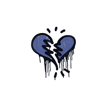Sealed Graffiti | Broken Heart (SWAT Blue)