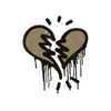Sealed Graffiti | Broken Heart (Dust Brown)