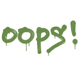 Sealed Graffiti | Oops (Battle Green)