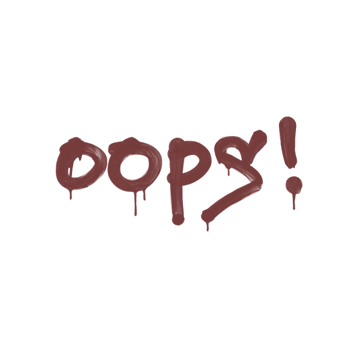 Sealed Graffiti | Oops (Brick Red)