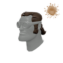 Unusual Peacenik's Ponytail (Stare From Beyond)