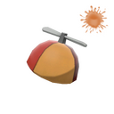 Unusual Pyro's Beanie (Orbiting Fire)