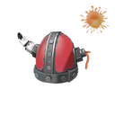 Strange Unusual Tyrantium Helmet (Orbiting Planets)