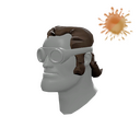 Unusual Peacenik's Ponytail (Stare From Beyond)