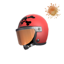 Unusual Death Racer's Helmet (It's a puzzle to me)