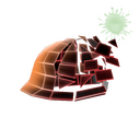 Unusual Defragmenting Hard Hat 17% (Burning Flames)