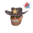 Unusual Sheriff's Stetson (Stormy Storm)