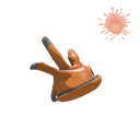 Unusual Respectless Rubber Glove (Orbiting Planets)