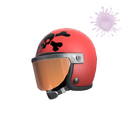 Unusual Death Racer's Helmet (It's a puzzle to me)