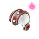 Unusual Cyborg Stunt Helmet (Orbiting Planets)