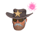 Unusual Sheriff's Stetson (Circling Heart)