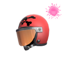 Unusual Death Racer's Helmet (Purple Energy)
