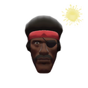 Unusual Demoman's Fro (Scorching Flames)