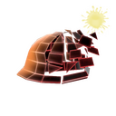 Unusual Defragmenting Hard Hat 17% (Omniscient Orb)