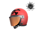 Unusual Death Racer's Helmet (It's a puzzle to me)