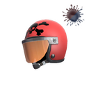 Unusual Death Racer's Helmet (It's a puzzle to me)
