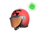 Unusual Death Racer's Helmet (It's a puzzle to me)