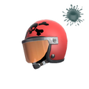 Unusual Death Racer's Helmet (Purple Energy)