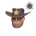 Unusual Sheriff's Stetson (Dead Presidents)