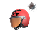 Unusual Death Racer's Helmet (It's a puzzle to me)