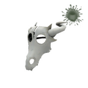Unusual Pyromancer's Mask (Orbiting Planets)