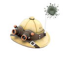 Unusual Lord Cockswain's Pith Helmet