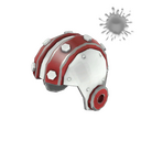 Unusual Cyborg Stunt Helmet (Orbiting Fire)