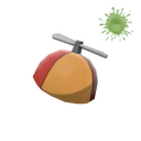 Unusual Pyro's Beanie (Green Confetti)