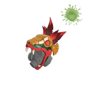 Unusual Feathered Fiend (Fragmented Gluons)